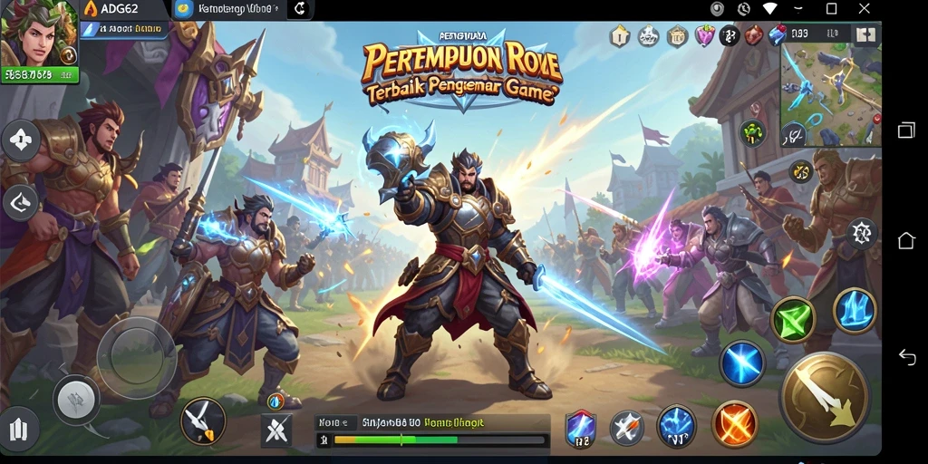 Screenshot utama ADG62 menampilkan aksi seru dalam pertempuran Battle Royale.