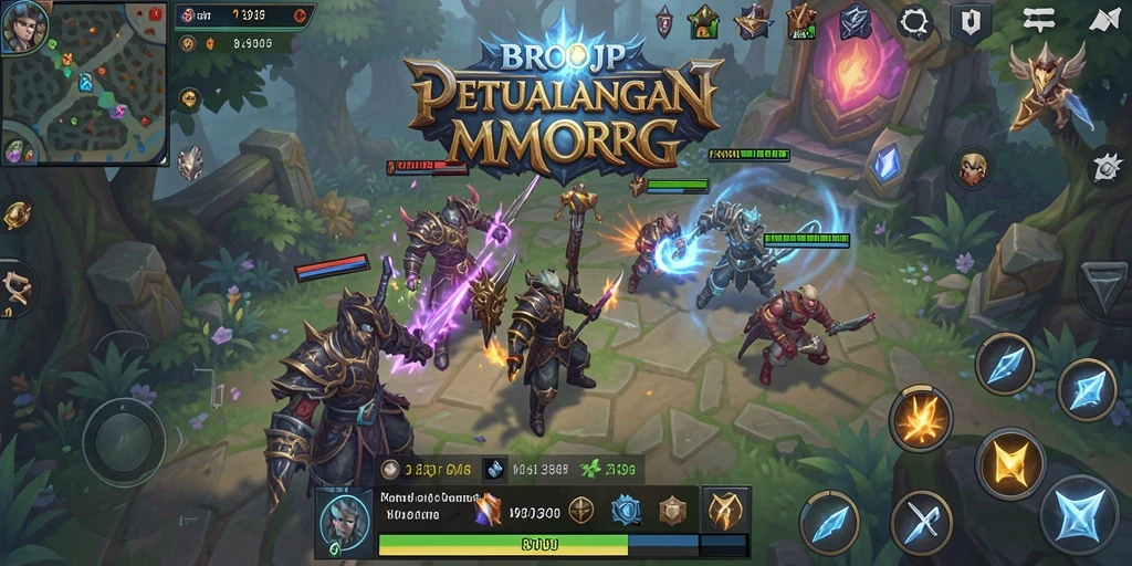 Screenshot gameplay BROJP yang menampilkan aksi seru dalam petualangan MMORPG.