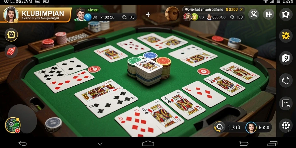 Tampilan gameplay KLUBIMPIAN yang menarik dan seru.