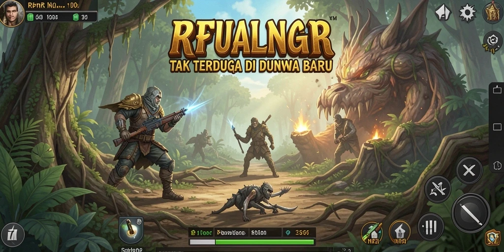 Screenshot RPRR menunjukkan aksi petualangan yang mendebarkan.