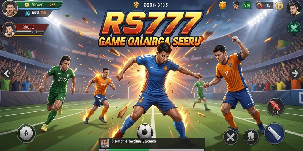 Tampilan gameplay RS777 dengan banyak aksi olahraga yang seru.