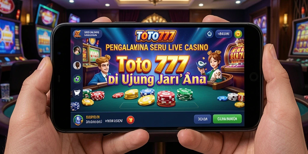 Tampilan seru gameplay Live Casino TOTO777 dengan dealer langsung.