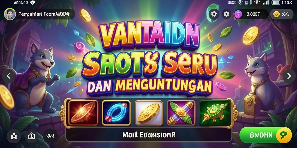 Screenshot VANTAIDN menunjukkan gameplay Slot yang mendebarkan.